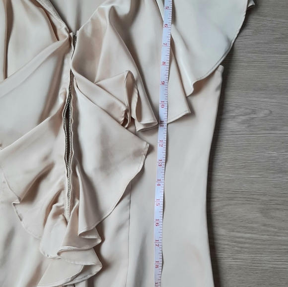 RUFFLED Gold Blouse - Picture 8 of 9